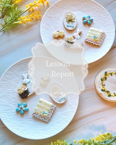 レッスンレポート(花かごミモザレッスン)